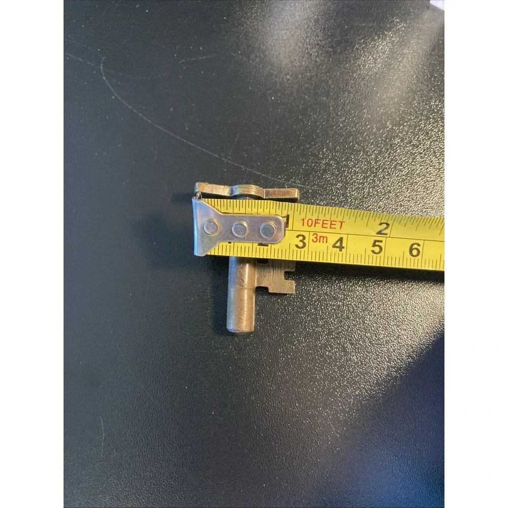 Antique Arts Craft Deco Victorian Solid Brass‎ Pocket Door Hardware Lock Key